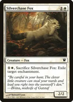 1x Silverchase Fox NM Eng MTG - Innistrad - Image 1