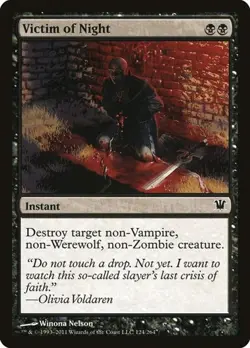 1x Victim of Night NM Eng MTG - Innistrad - Image 1