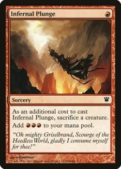 1x Infernal Plunge NM Eng MTG - Innistrad - Image 1