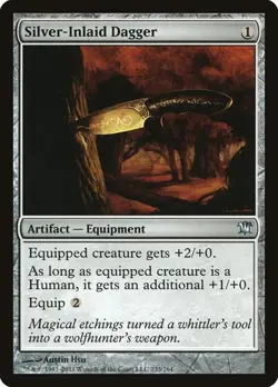 1x Silver-Inlaid Dagger NM Eng MTG - Innistrad - Image 1
