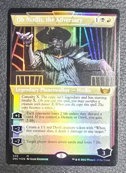 Ob Nixilis, the Adversary (Showcase) Streets of New Capenna Foil MTG NM Magic - Image 1