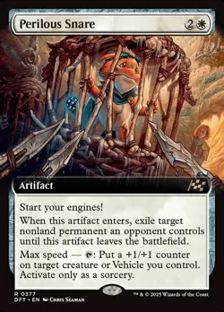 x1 Perilous Snare - Extended Art R MTG Aetherdrift M/NM, English - Image 1