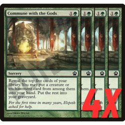 MTG Commune with the Gods (Theros) 155/249 (NEAR MINT) (4X) - Image 1