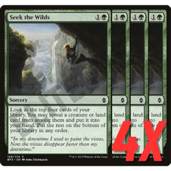 MTG Seek the Wilds (Battle for Zendikar) 189/274 (NEAR MINT) (4X) - Image 1