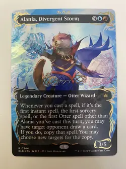 Alania, Divergent Storm (0344) *RAISED FOIL BORDERLESS* Bloomburrow MT/NM MTG - Image 1