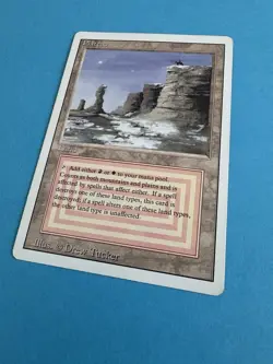 MtG Magic the Gathering Revised Edition 1994 Plateau Dual Land Lightly played - Image 2