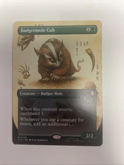 MTG Badgermole Cub Borderless Mythic #326 Avatar:The Last Airbender NM Free Ship - Image 2