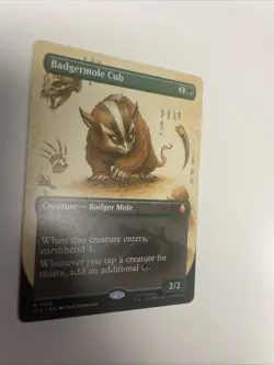 MTG Badgermole Cub Borderless Mythic #326 Avatar:The Last Airbender NM Free Ship - Image 3