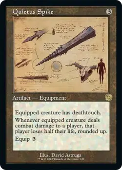 Mint/Near-Mint, English - 1 x MTG Quietus Spike - Foil - Retro Schematic The Bro - Image 1