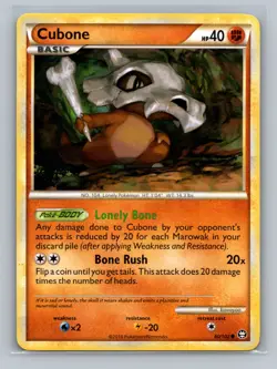 Pokemon TCG Cubone 60/102 Triumphant Normal LP - Image 1