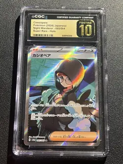 CGC PRISTINE 10 Cassiopeia SAR 091/064 Night Wanderer SV6a Pokemon Japanese - Image 1