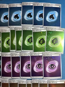 LOT OF 46x Pokemon 151 Holo Energy Cards - Pokemon TCG Cosmos Foil Energies!! - Image 2