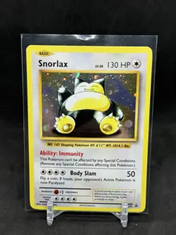Pokemon TCG Snorlax XY179 Black Star Promo Rare Evolutions Holo - Image 1