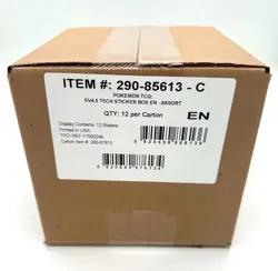 POKEMON PALDEAN FATES TECH STICKER COLLECTION 12-CT CASE SEALED NP - Image 1