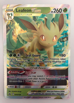 Pokemon TCG Leafeon VSTAR 014/159 Crown Zenith Holo 2023 NM - Image 1