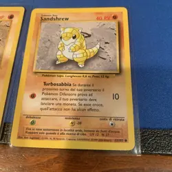Pokemon TCG Base Set (Shadowless & Common) #062/102 Sandshrew (2 Cards) - Image 3