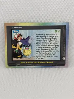 2000 Topps Pokemon TV Animation Series 2 #EP12 Here Comes the Squirtle Squad - Image 2