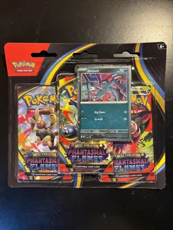 SEALED LOT OF 5 Pokemon Phantasmal Flames Sneasel 3-Pack Blisters - Image 2