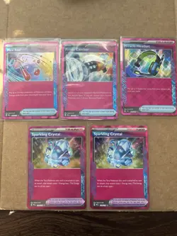 Pokemon Scarlet & Violet ACE SPEC trainer Holo Bundle (5) - Image 1