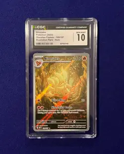 CGC 10 Ninetales #199 Obsidian Flames 2023 Pokemon GEM MINT - Image 1