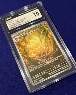 CGC 10 Ninetales #199 Obsidian Flames 2023 Pokemon GEM MINT - Image 2