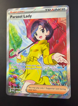 Pokemon TCG: Parasol Lady 238/182 SV04: Paradox Rift Holo Trainer - Image 3