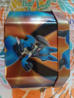 Pokemon Lucario Tin - Empty Collectible Storage Tin - Trading Card Game - Image 2