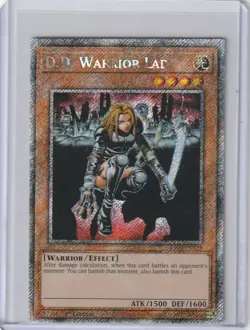 Yugioh RA03-EN129 D.D. Warrior Lady - Platinum Secret Rare 1st Edition - Image 1