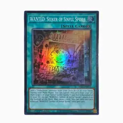 Yu-Gi-Oh! TCG WANTED: Seeker of Sinful Spoils RA03-EN074 Super Rare - Image 1