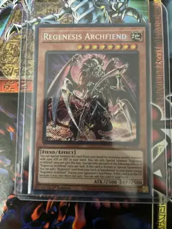 Yugioh Regenesis Archfiend ALIN-EN016 Alliance Insight 1st Edition NM - Image 1