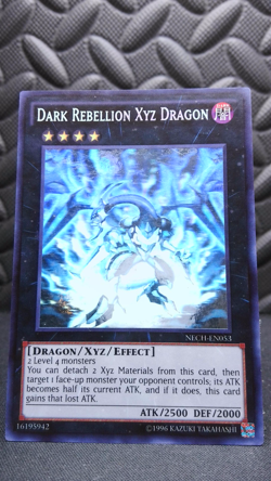 | Yugioh Dark Rebellion Xyz Dragon NECH-EN053 Ghost Rare New Challengers NM- | - Image 2