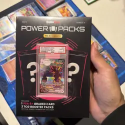 2025 GameStop Power Packs Series 4 - PSA 8+ Guaranteed Graded Card - Sealed Poke - Image 1