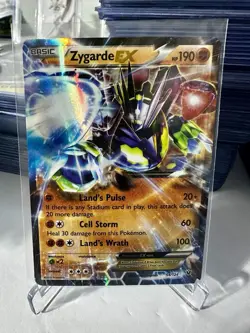 Pokemon Zygarde EX Holo Rare Card 54/124 Fates Collide MP - Image 1