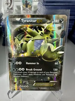 Tyranitar EX ULTRA RARE 42/98 XY Ancient Origins Pokemon card TCG NM HOLO 2015 - Image 1