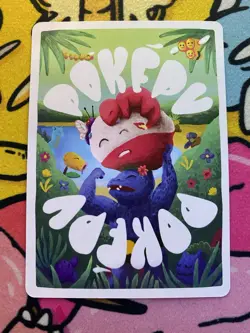 Pokepu v2 - Galdiin (Goldeen) 57/77 - Derpy Pokemon Parody / Fan Art Card - Image 2