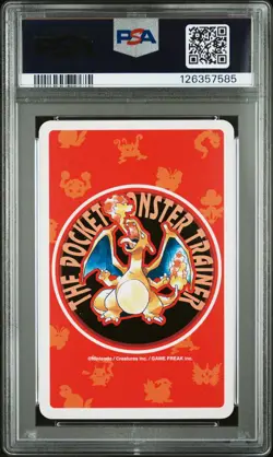 1996 POKEMON RED VERSION PLAYING CARDS ACE OF HEARTS #007 SQUIRTLE PSA 9 - Image 2