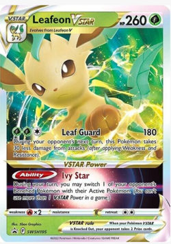 Leafeon VSTAR SWSH195 SWSH: Sword & Shield Promo Cards Holo - Image 1