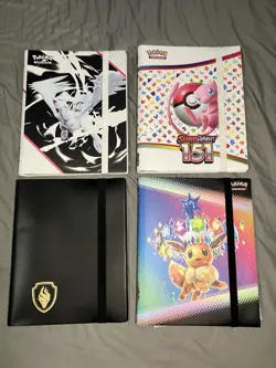 Pokemon Card Binders *ONLY* Lot Of 4 Pokemon TCG Empty Binders Prismatic 151 - Image 1