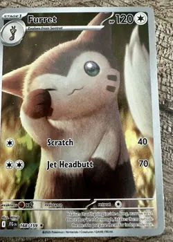 Pokemon Journey Together Illustration Rare Lot Of 2 Cards Furret, Kilowattrel - Image 3