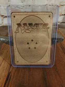 GOLD METAL MAGIC THE GATHERING CARD: MOX SAPPHIRE - Image 4