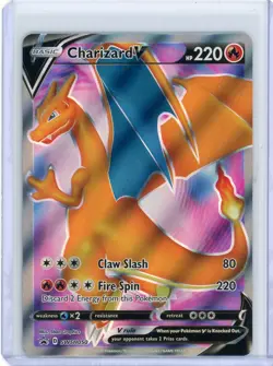 Charizard V SWSH050 - NM Full Art Promo Pokemon Card - Image 1