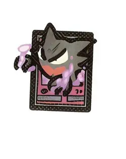 Pokemon Derpy Fan Art Mini Card Sticker 1.25" Haunter - Image 1