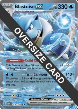 ??151 | Blastoise EX 009/165 JUMBO Cards Holo?? - Image 1