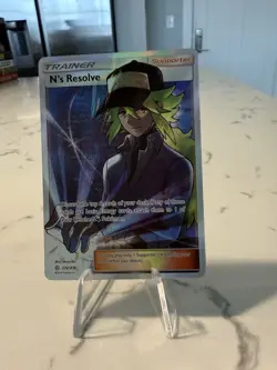 Pokemon 2019 Cosmic Eclipse N's Resolve Full Art Card 232/236 - Image 1