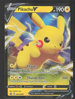 Pikachu V SWSH061 Promo Pokemon SWSH: Sword & Shield Promo Cards - Image 1