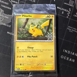 Pikachu - (Holiday Calendar) 025/165 Miscellaneous Cards & Products Holo - Image 1