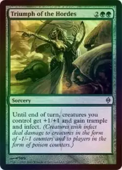 MTG x1 TRIUMPH OF THE HORDES 1x NM New Phyrexia - Image 1