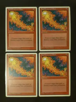 MtG 4th Red Elemental Blast playset of 4 NM Pack $0.75 Shipping VCT123966 - Image 1