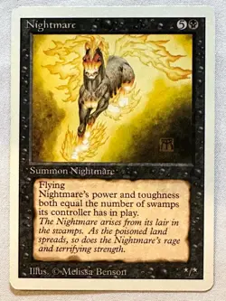 Nightmare - 1994 Magic the Gathering MTG Revised - Near Mint - Free Shipping! - Image 1