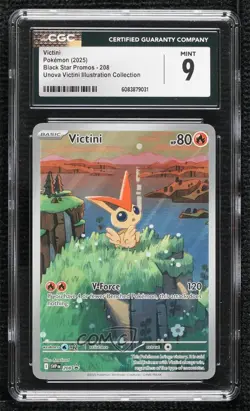 Full Art - Victini Pokemon Scarlet & Violet Black Star Promo CGC 9 Mint - Image 1